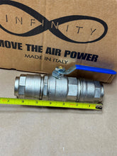 Load image into Gallery viewer, OEM Ingersoll Rand 32mm Tube Stainless Ball Valve Compressor Fitting SimplAir