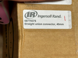 OEM Ingersoll Rand 48779375 40mm Straight Union Compressor Connector Stainless