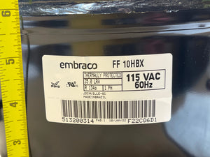 Embraco FF10HBX Samsung SK1A1C-L2W Replacement Compressor R134a 115V 840/3650btu