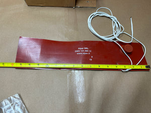 Alper SRL 240V 131.5W Flexible Rubber Compressor Heater Blanket 16" x 4" 131W