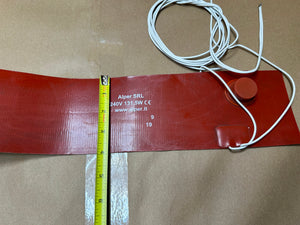 Alper SRL 240V 131.5W Flexible Rubber Compressor Heater Blanket 16" x 4" 131W