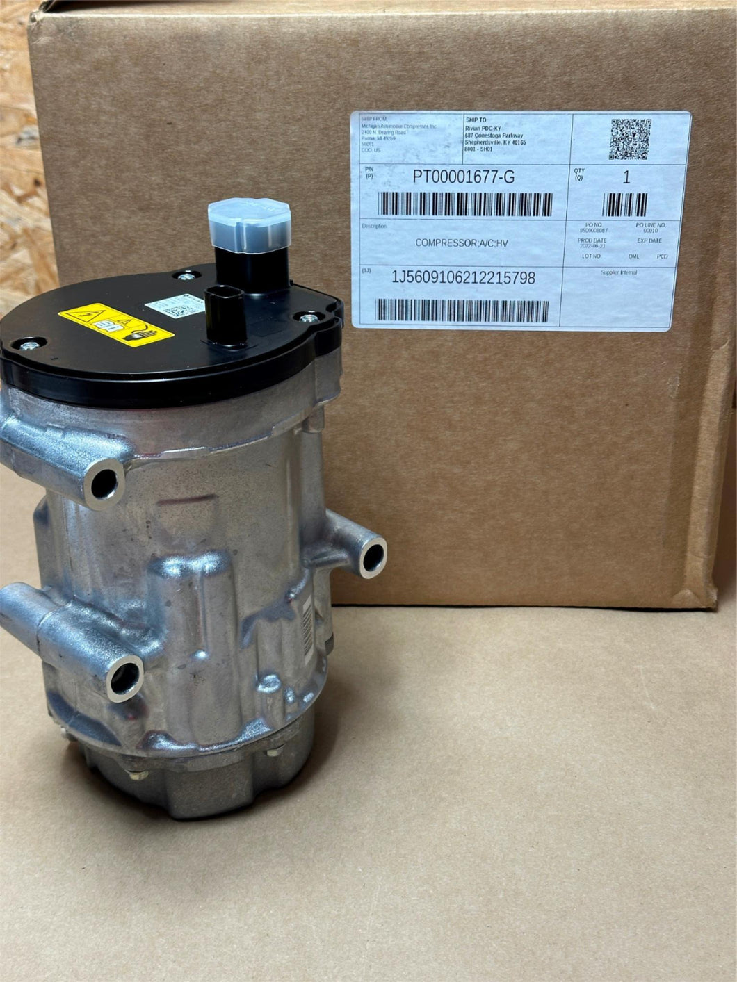 Genuine Rivian A/C Compressor HV PT00001677-G