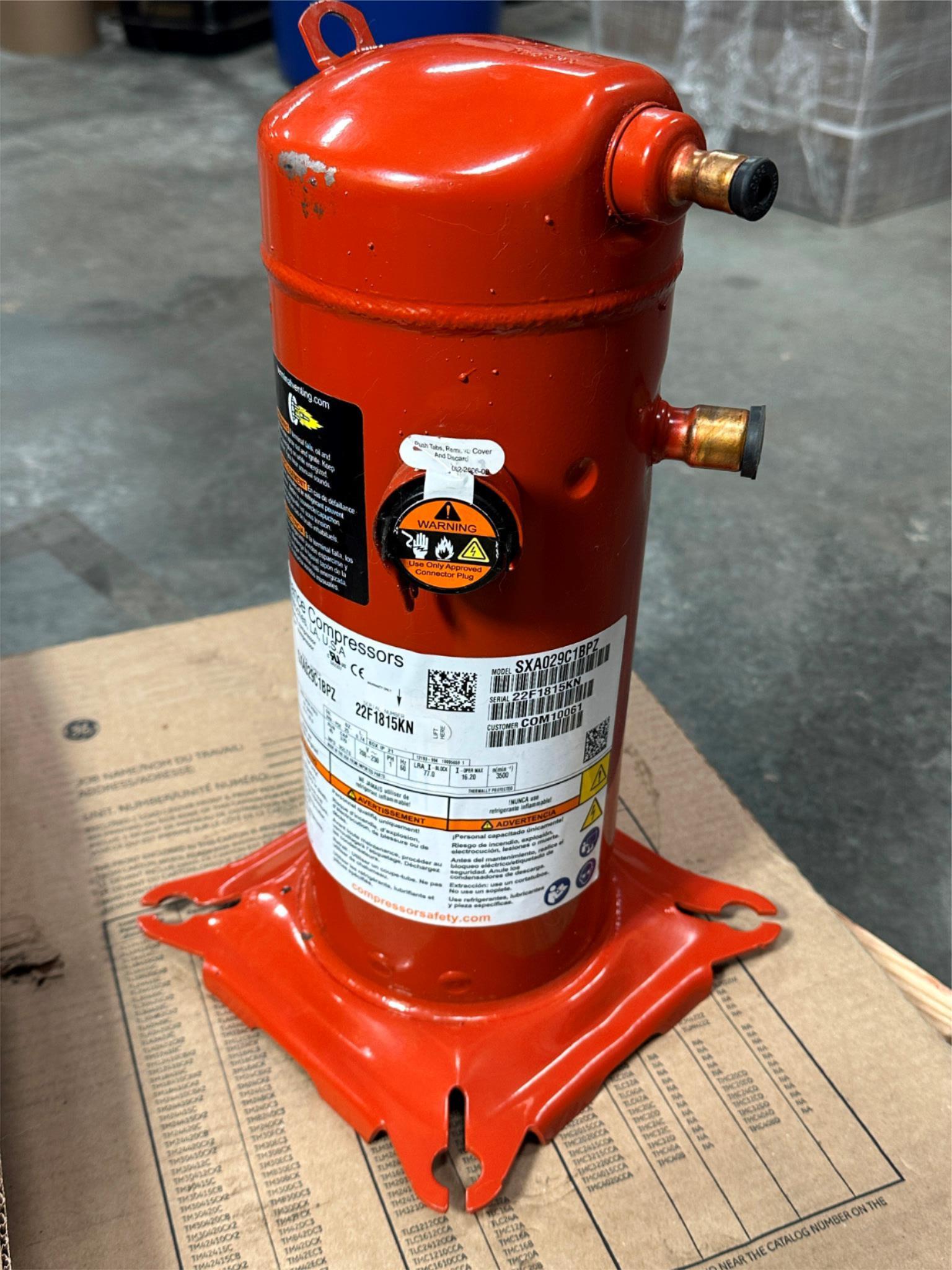 Alliance Compressor SXA029C1BPZ COM10061 2.4 TON 208-230V